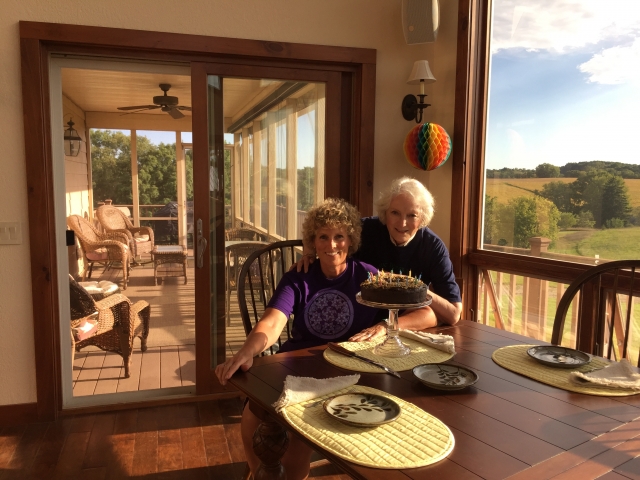 My Mother and me on my birthday, September, 2016.  She will be turning 89 in January!  How many remember she worked at GBS?