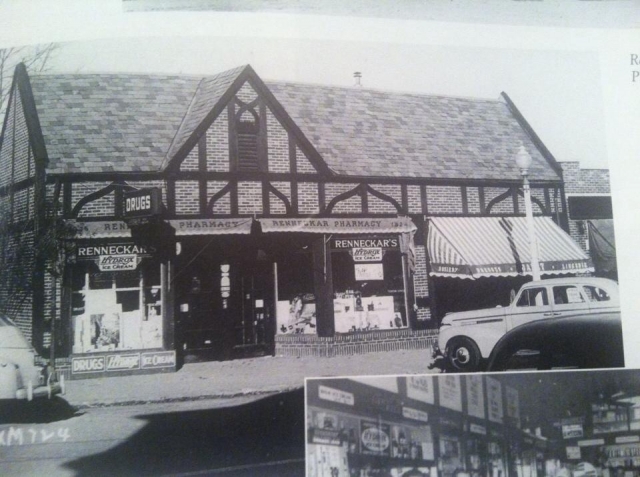 Original Renneckers building before burning down early 60s